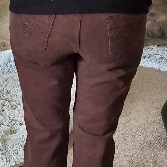 Classic Elements Petite Brown Pants - Picture 3 of 6